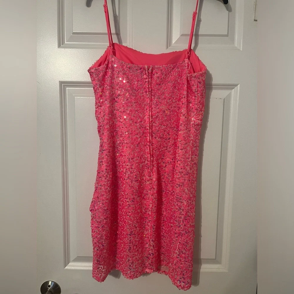 Hot Pink Midnight Doll Homecoming/Cocktail Dress - Picture 5 of 8